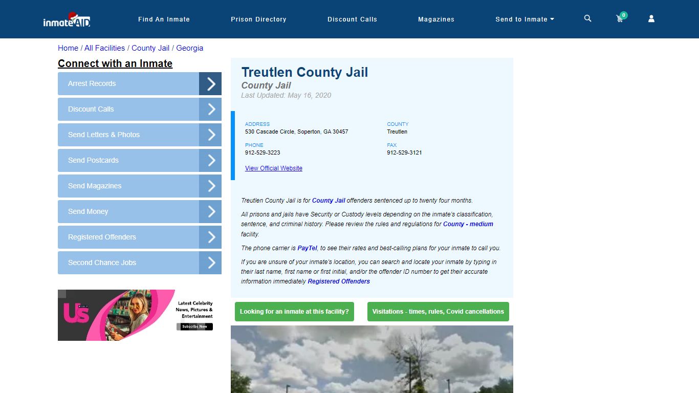 Treutlen County Jail - Inmate Locator - Soperton, GA
