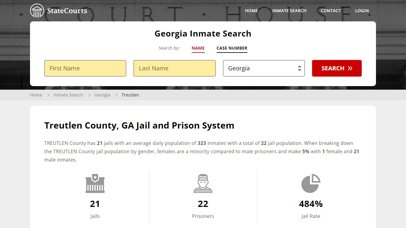 Treutlen County, GA Inmate Search - StateCourts